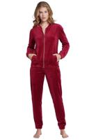 Schiesser dames huispak lange mouw - Cranberry Schiesser dames huispak lange mouw - Cranberry