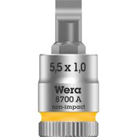 Wera 8700 A FL Zyklop sleufschroeven bitdop 1,2x6,5x28mm dopsleutel met 1/4"-aandrijving