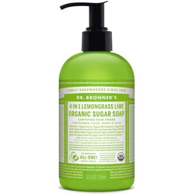 Dr. Bronner's Lemongrass Lime Shikakai Organic Sugar Soap 355ml Dr. Bronner's Lemongrass Lime Shikakai Organic Sugar Soap 355ml