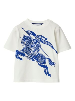 Burberry Kids t-shirt en coton à logo EKD - Tons neutres