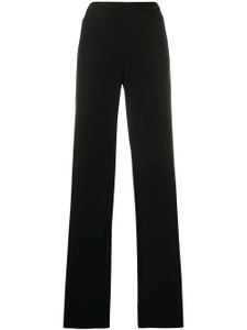 Emporio Armani pantalon ample à taille haute - Noir