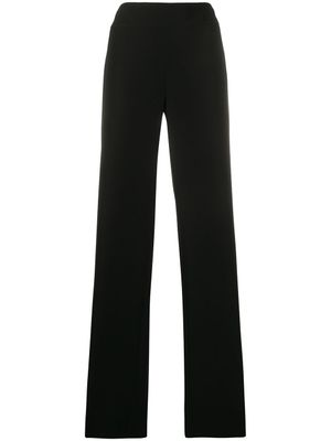 Emporio Armani pantalon ample à taille haute - Noir