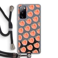 Just peachy: Samsung Galaxy S20 FE / S20 FE 5G Transparant Hoesje met koord