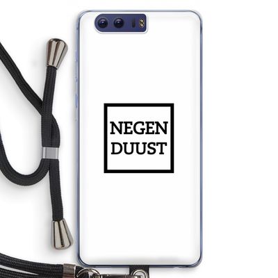 Negenduust vierkant: Honor 9 Transparant Hoesje met koord