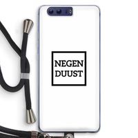 Negenduust vierkant: Honor 9 Transparant Hoesje met koord