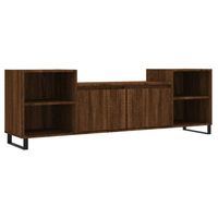 vidaXL Tv-meubel 160x35x55 cm bewerkt hout bruin eikenkleur