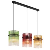 Globo Gouden hanglampGorley met glas 3-lichts - 15698-3HM
