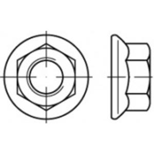 TOOLCRAFT TO-5391294 Zeskantmoeren M16 Staal Galvanisch verzinkt 50 stuk(s)