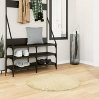 VidaXL Vloerkleed pamplona shaggy hoogpolig modern ø 80 cm goudkleurig VidaXL Vloerkleed pamplona shaggy hoogpolig modern ø 80 cm goudkleurig