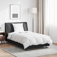 VidaXL Zomer dekbed met kussen 2 pcs wit donsveertjes
