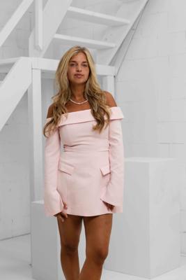 Unique The Label Emily Jurk Dames Roze - Maat S - Kleur: Roze | Soccerfanshop