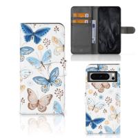 Telefoonhoesje | Met pasjeshouder | voor Google Pixel 8 Pro Vlinder