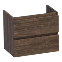 Brauer Joy - Onderkast Ondiep - 60 cm - met 2 Softclose Lades Greeploos en 1 Sifon Uitsparing - Grove