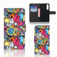Huawei P30 | Wallet Case | met Pasjes | Punk Rock