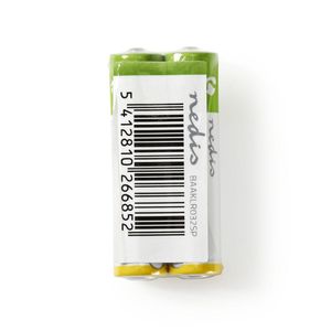 Nedis Alkaline-Batterij AAA | 1.5 V DC | 2 stuks | 1 stuks - BAAKLR032SP BAAKLR032SP