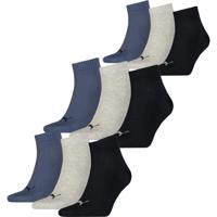 Puma Quarter Sokken Plain 9-pack Navy / Grey / Nightshadow Blue-43/46