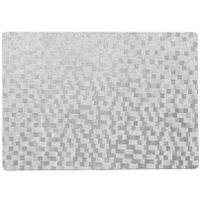Stevige luxe Tafel placemats Stones zilver 30 x 43 cm Stevige luxe Tafel placemats Stones zilver 30 x 43 cm