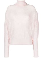 TWINSET roll-neck knitted top - Rose