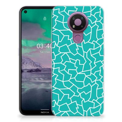 Nokia 3.4 | Hoesje maken | Cracks Blue