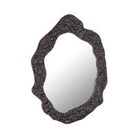 PTMD Morina Black alu glass mirror oval shaped - thumbnail