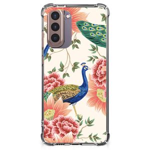 Case voor Samsung Galaxy S21 Plus Vintage Bird Flowers