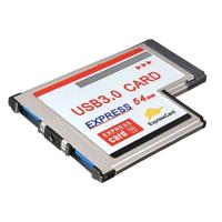 2 ports USB 3.0 5Gbps PCI 54mm Slot Express Card voor Laptop / Notebook