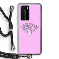 Home Is Where The Wifi Is: Huawei P40 Pro Transparant Hoesje met koord