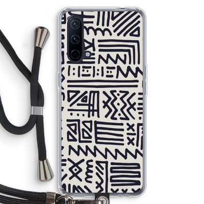 Marrakech print: OnePlus Nord CE 5G Transparant Hoesje met koord