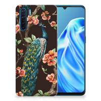OPPO A91 | TPU Hoesje | Pauw met Bloemen