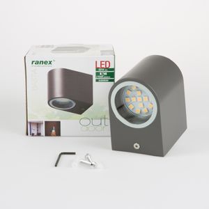 Ranex LED Wandlamp voor Buiten 2.4 W 230 lm Donkergrijs | 1 stuks - RA-5000332 - RA-5000332