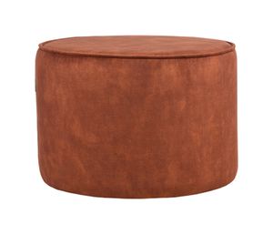 LABEL51 Poef 'Tibo' Velvet, kleur Roest