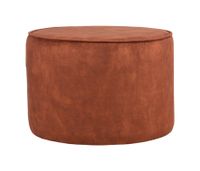 LABEL51 Poef 'Tibo' Velvet, kleur Roest
