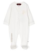 Aigner Kids pyjama en coton à logo imprimé - Tons neutres