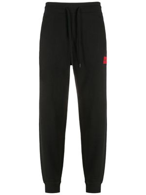 BOSS pantalon de jogging à patch logo - Noir