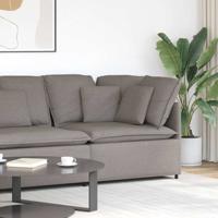 Modulaire bank hoekmodule met kussens 100 cm taupe