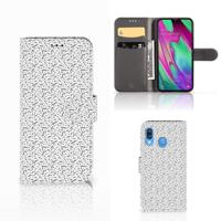 Samsung Galaxy A40 | Telefoon Hoesje | Stripes Dots