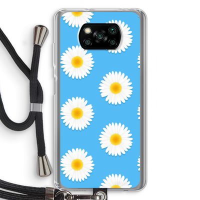 Margrietjes: Xiaomi Poco X3 NFC Transparant Hoesje met koord