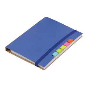 Pakket van 1x stuks schoolschriften/notitieboeken A6 harde kaft gelinieerd blauw