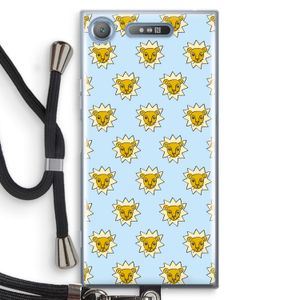 Leeuwenkoppen: Sony Xperia XZ1 Transparant Hoesje met koord