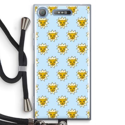 Leeuwenkoppen: Sony Xperia XZ1 Transparant Hoesje met koord
