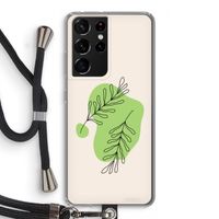 Beleaf in you: Samsung Galaxy S21 Ultra Transparant Hoesje met koord