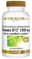 Golden Naturals Vitamine B12 1000mcg Zuigtabletten