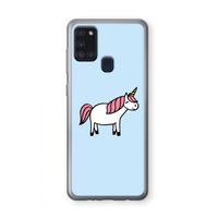 Eenhoorn: Samsung Galaxy A21s Transparant Hoesje