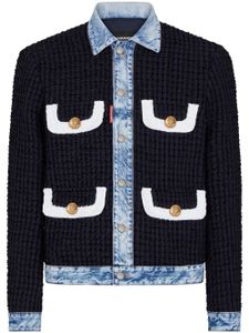 DSQUARED2 Dan bouclè denim jacket - Noir