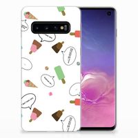 Samsung Galaxy S10 Siliconen Case IJsjes - thumbnail