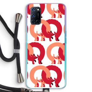 Dogs: Oppo A92 Transparant Hoesje met koord
