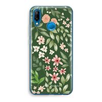 Botanical green sweet flower heaven: Huawei P20 Lite Transparant Hoesje