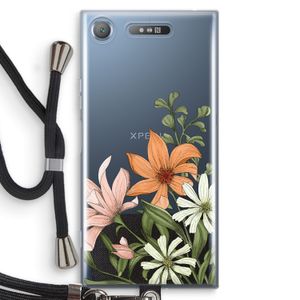 Floral bouquet: Sony Xperia XZ1 Transparant Hoesje met koord