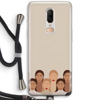 Girls girls girls: OnePlus 6 Transparant Hoesje met koord