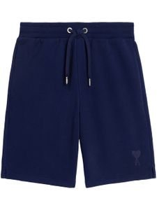 AMI Paris short de sport à lien de resserrage - Bleu